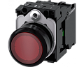 Siemens 3SU1102-0AB20-1BA0 Кнопка с подсветкой, 22mm, круглая, пластик, красная, плоская, 1NO, контакты мгновенного действия Siemens 3SU1102-0AB20-1BA0 Кнопка с подсветкой, 22mm, круглая, пластик, красная, плоская, 1NO, контакты мгновенного действия