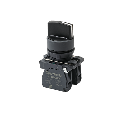 MTB5-AD33 Переключатель на 3 положения с фиксацией, короткая ручка, 2NO, IP65, пластик MTB5-AD33 Переключатель на 3 положения с фиксацией, короткая ручка, 2NO, IP65, пластик