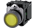 Siemens 3SU1132-0AB30-1BA0 Кнопка с подсветкой, 22mm, круглая, пластик с металлическим кольцом, желтая, 1NO Siemens 3SU1132-0AB30-1BA0 Кнопка с подсветкой, 22mm, круглая, пластик с металлическим кольцом, желтая, 1NO