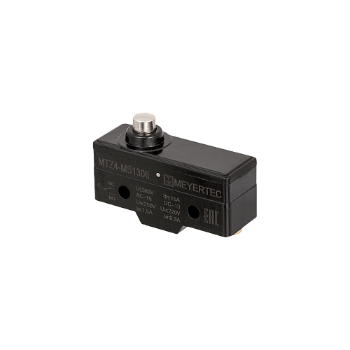 MTZ4-MS1306 Мини-выключатель концевой, IP40, плунжер укороченный MTZ4-MS1306 Мини-выключатель концевой, IP40, плунжер укороченный