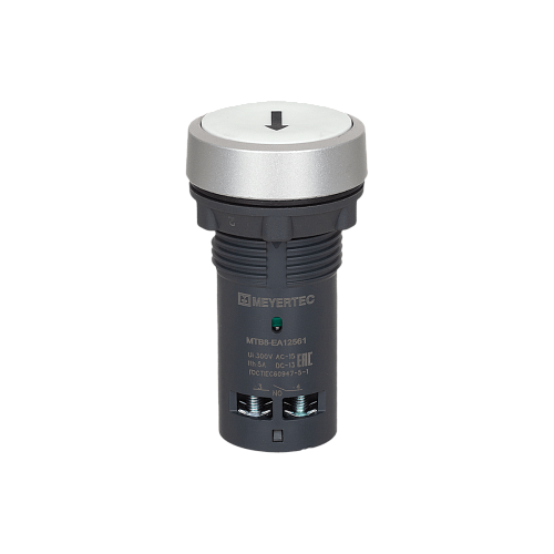 MTB8-EA12561 Кнопка плоская белая, маркировка "стрелка вверх", 1NO, IP65, пластик MTB8-EA12561 Кнопка плоская белая, маркировка "стрелка вверх", 1NO, IP65, пластик