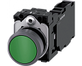 Siemens 3SU1130-0AB40-1FA0 Кнопка, 22mm, круглая, пластик с металлическим кольцом, зеленая, 1NO+1NC Siemens 3SU1130-0AB40-1FA0 Кнопка, 22mm, круглая, пластик с металлическим кольцом, зеленая, 1NO+1NC