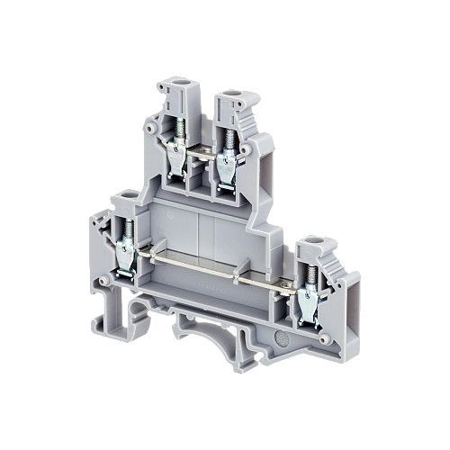 MTU-D4L Клемма винтовая двухуровневая удлиненная, 4 мм² MTU-D4L Клемма винтовая двухуровневая удлиненная, 4 мм²
