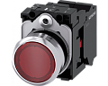 Siemens 3SU1153-0AB20-3CA0 Кнопка с подсветкой, 22mm, круглая, металлическая, красная, плоская, контакты мгновенного действия Siemens 3SU1153-0AB20-3CA0 Кнопка с подсветкой, 22mm, круглая, металлическая, красная, плоская, контакты мгновенного действия