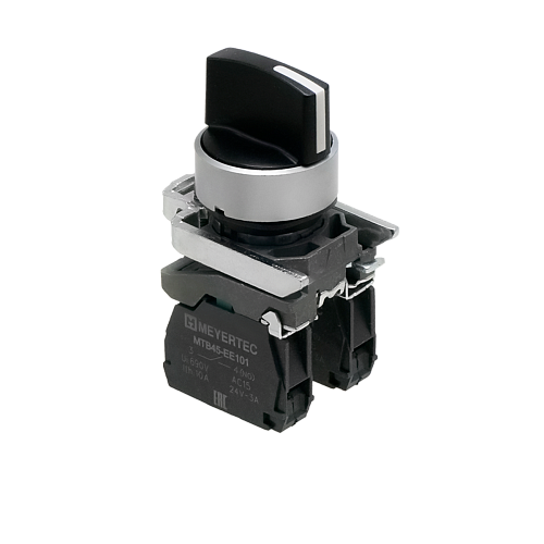MTB4-BD33 Переключатель на 3 положения с фиксацией, короткая ручка, 2NO, IP65, металл MTB4-BD33 Переключатель на 3 положения с фиксацией, короткая ручка, 2NO, IP65, металл