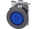 Siemens 3SU1061-0JB50-0AA0-Z Y19 Актуатор кнопки с подсветкой, 30mm, кругл., металл матовый, синяя кнопка, D19x40 Siemens 3SU1061-0JB50-0AA0-Z Y19 Актуатор кнопки с подсветкой, 30mm, кругл., металл матовый, синяя кнопка, D19x40