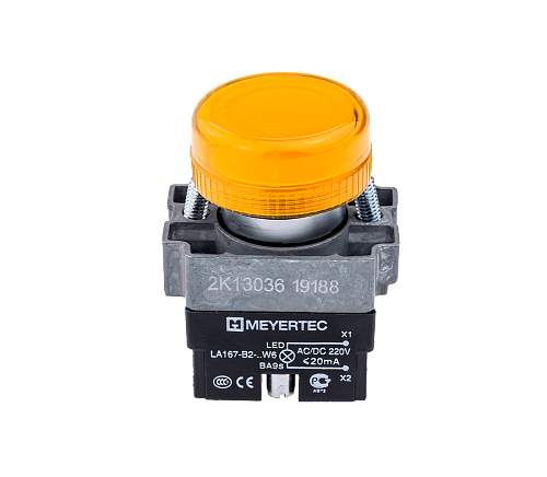 MTB2-BV635 Сигнальная лампа желтый, 220V AC/DC MTB2-BV635 Сигнальная лампа желтый, 220V AC/DC