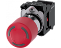 Siemens 3SU1152-1GB20-3CW0 Кнопка аварийного останова грибовидная, 22 мм, металл, красная, с держателем, 1 НЗ, светодиодная, пружинные клеммы Siemens 3SU1152-1GB20-3CW0 Кнопка аварийного останова грибовидная, 22 мм, металл, красная, с держателем, 1 НЗ, светодиодная, пружинные клеммы