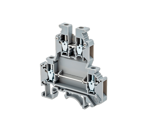 MTU-D4 Клемма винтовая двухуровневая, 4 мм², серая MTU-D4 Клемма винтовая двухуровневая, 4 мм², серая