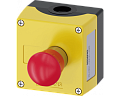 Siemens 3SU1801-0NE00-4AB2 Корпус для командных устройств 22 мм, кругл., пластмасса, желтый, грибковый аварийный выключатель, красный, вал D19x40 мм Siemens 3SU1801-0NE00-4AB2 Корпус для командных устройств 22 мм, кругл., пластмасса, желтый, грибковый аварийный выключатель, красный, вал D19x40 мм