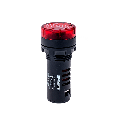 MT22-SM24 Зуммер с подсветкой, 80дБ, красный, 24V AC/DC, IP40, пластик MT22-SM24 Зуммер с подсветкой, 80дБ, красный, 24V AC/DC, IP40, пластик