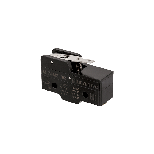 MTZ4-MS1702 Мини-выключатель концевой, IP40, рычаг нажимной, укороченный MTZ4-MS1702 Мини-выключатель концевой, IP40, рычаг нажимной, укороченный