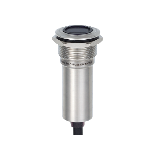 MT-OS9122E10BNR Переключатель оптический, Ø22 мм, подсветка кольцом (-/красная), NO, возврат, NPN, 24В DC, IP65 MT-OS9122E10BNR Переключатель оптический, Ø22 мм, подсветка кольцом (-/красная), NO, возврат, NPN, 24В DC, IP65