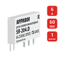 SR-204.D 1-конт. реле, 60VDC, ток 6А SR-204.D 1-конт. реле, 60VDC, ток 6А