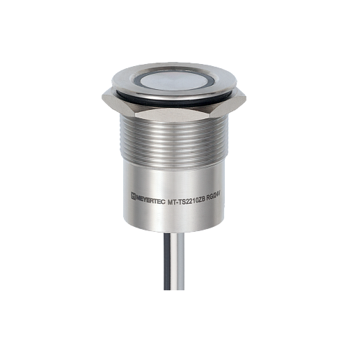 MT-TS2210ZBRG Кнопка сенсорная с подсветкой (красная/зеленая), Ø22 мм, NO, с фиксацией, NPN, 24В DC, IP68 MT-TS2210ZBRG Кнопка сенсорная с подсветкой (красная/зеленая), Ø22 мм, NO, с фиксацией, NPN, 24В DC, IP68