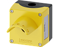 Siemens 3SU1851-0AA00-0AG2 Корпус для кнопочных станций, 22 мм, металл, желтый, с козырьком, для 5 замков Siemens 3SU1851-0AA00-0AG2 Корпус для кнопочных станций, 22 мм, металл, желтый, с козырьком, для 5 замков