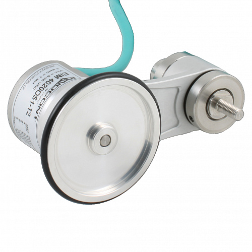 EIM 4020OS5-T2 Инкрементальный энкодер D=40мм с мерным колесом L=200мм, контактная поверхность - резина, профиль гладкий, 1имп/0,5мм, 5…30VDC, выход HTL, IP64, -20…+85°C, тангенциальный кабель 2м EIM 4020OS5-T2 Инкрементальный энкодер D=40мм с мерным колесом L=200мм, контактная поверхность - резина, профиль гладкий, 1имп/0,5мм, 5…30VDC, выход HTL, IP64, -20…+85°C, тангенциальный кабель 2м