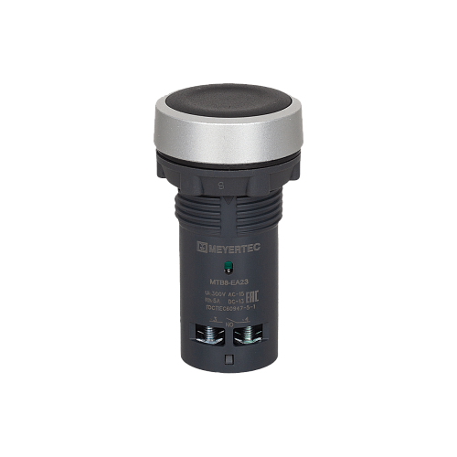 MTB8-EA23 Кнопка плоская черная, 2NO, IP65, пластик MTB8-EA23 Кнопка плоская черная, 2NO, IP65, пластик