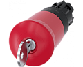 Siemens 3SU1000-1HS20-0AA0 Актуатор грибовидной кнопки, 22 мм, пластик, красная кнопка, с замком CES, фиксация Siemens 3SU1000-1HS20-0AA0 Актуатор грибовидной кнопки, 22 мм, пластик, красная кнопка, с замком CES, фиксация