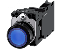 Siemens 3SU1106-0AB50-3FA0 Кнопка с подсветкой, 22mm, круглая, пластик, синяя, плоская, 1NO+1NC Siemens 3SU1106-0AB50-3FA0 Кнопка с подсветкой, 22mm, круглая, пластик, синяя, плоская, 1NO+1NC