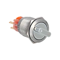 MT67-BD531 Переключатель в 3 положения с возвратом, короткая ручка, 2NO+2NC, IP67, нержавеющая сталь MT67-BD531 Переключатель в 3 положения с возвратом, короткая ручка, 2NO+2NC, IP67, нержавеющая сталь