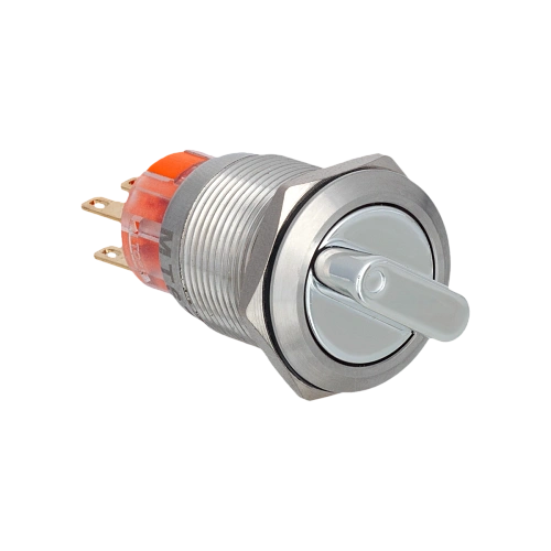 MT67-BD531 Переключатель в 3 положения с возвратом, короткая ручка, 2NO+2NC, IP67, нержавеющая сталь MT67-BD531 Переключатель в 3 положения с возвратом, короткая ручка, 2NO+2NC, IP67, нержавеющая сталь