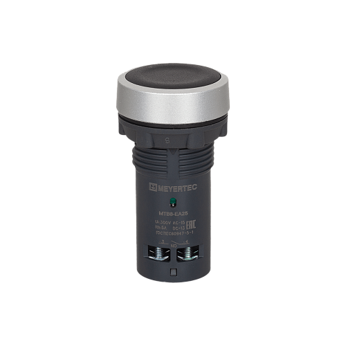 MTB8-EA25 Кнопка плоская черная, 1NO+1NC, IP65, пластик MTB8-EA25 Кнопка плоская черная, 1NO+1NC, IP65, пластик