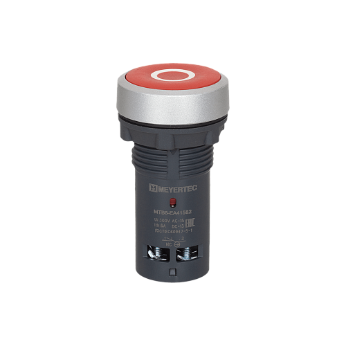 MTB8-EA41582 Кнопка плоская красная, маркировка "O", 1NС, IP65, пластик MTB8-EA41582 Кнопка плоская красная, маркировка "O", 1NС, IP65, пластик