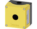 Siemens 3SU1851-0AA00-0AA2 Пустой корпус для поста управления с кнопкой 22mm, металл, желтая крышка, 1 точка управления Siemens 3SU1851-0AA00-0AA2 Пустой корпус для поста управления с кнопкой 22mm, металл, желтая крышка, 1 точка управления