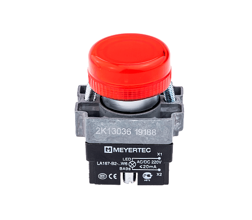 MTB2-BV634 Сигнальная лампа красный, 220V AC/DC MTB2-BV634 Сигнальная лампа красный, 220V AC/DC