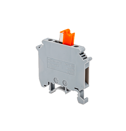 MTU-4KS Клемма винтовая с ножевым размыкателем, 4мм², серая MTU-4KS Клемма винтовая с ножевым размыкателем, 4мм², серая