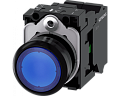 Siemens 3SU1102-0AB50-3BA0 Кнопка с подсветкой, 22mm, круглая, пластик, синяя, плоская, 1NO, IP64 Siemens 3SU1102-0AB50-3BA0 Кнопка с подсветкой, 22mm, круглая, пластик, синяя, плоская, 1NO, IP64