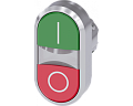 Siemens 3SU1051-3AB42-0AK0 Актуатор двойной кнопки с подсветкой, 22мм, металл, кнопки 'i' и 'o' Siemens 3SU1051-3AB42-0AK0 Актуатор двойной кнопки с подсветкой, 22мм, металл, кнопки 'i' и 'o'