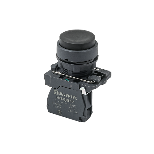 MTB5-AL21 Кнопка выступающая черная, 1NO, IP65, пластик MTB5-AL21 Кнопка выступающая черная, 1NO, IP65, пластик