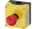 Siemens 3SU1801-0NA00-2AA2 Пост управления, 22mm, с круглым вырезом, пластик, желтая крышка, 1 точка управления, аварийная кнопка Siemens 3SU1801-0NA00-2AA2 Пост управления, 22mm, с круглым вырезом, пластик, желтая крышка, 1 точка управления, аварийная кнопка