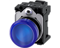 Siemens 3SU1152-6AA50-3AA0 Световой индикатор, 22mm, круглый, металлический, синий рассеиватель, с держателем Siemens 3SU1152-6AA50-3AA0 Световой индикатор, 22mm, круглый, металлический, синий рассеиватель, с держателем