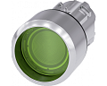 Siemens 3SU1051-0CB40-0AA0 Нажимная кнопка с сигнализацией, 22 мм, металл, глянцевая, зеленая, фронтальное кольцо, высокая, моментальный контакт Siemens 3SU1051-0CB40-0AA0 Нажимная кнопка с сигнализацией, 22 мм, металл, глянцевая, зеленая, фронтальное кольцо, высокая, моментальный контакт