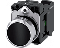 Siemens 3SU1150-0AB10-3BA0 Кнопка, 22mm, круглая, металлическая, чёрная, плоская, контакты мгновенного действия Siemens 3SU1150-0AB10-3BA0 Кнопка, 22mm, круглая, металлическая, чёрная, плоская, контакты мгновенного действия