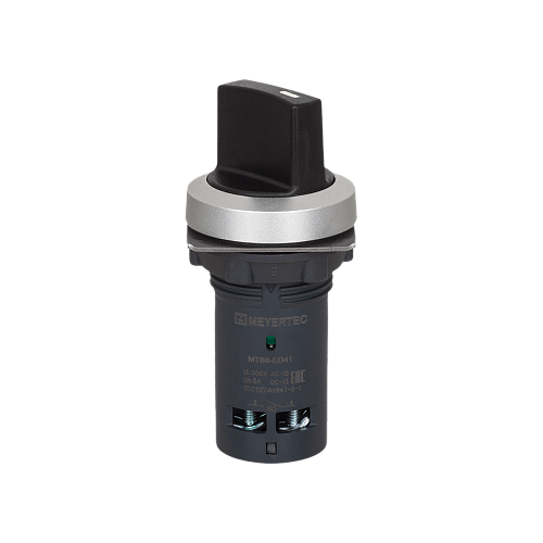 MTB8-ED41 Переключатель на 2 положения, с возвратом, короткая ручка, 1NO, IP65, пластик MTB8-ED41 Переключатель на 2 положения, с возвратом, короткая ручка, 1NO, IP65, пластик