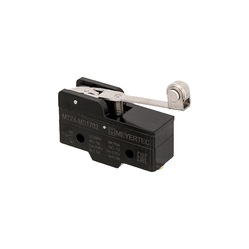 MTZ4-MS1703 Мини-выключатель концевой, IP40, рычаг с роликом MTZ4-MS1703 Мини-выключатель концевой, IP40, рычаг с роликом