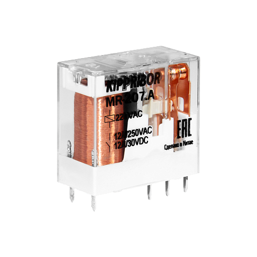MR-207.A Реле промежуточное 2-контактное, 12А, 220VAC MR-207.A Реле промежуточное 2-контактное, 12А, 220VAC