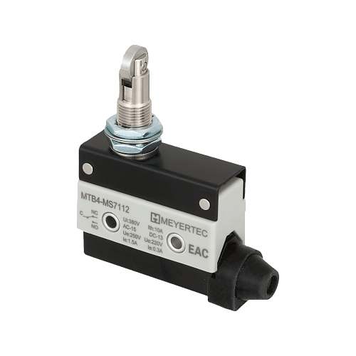 MTB4-MS7112 Выключатель концевой, IP54, поперечный нажимной ролик MTB4-MS7112 Выключатель концевой, IP54, поперечный нажимной ролик