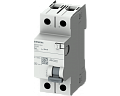 Siemens 5SV5316-6 Автоматический выключатель УДТ, 2-полюсный, тип А, 63А, 30мА, 230В Siemens 5SV5316-6 Автоматический выключатель УДТ, 2-полюсный, тип А, 63А, 30мА, 230В