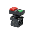 MTB5-AW84753 Кнопка двойная выступающая с подсветкой, красная/зеленая, маркировка "I+O", 1NO+1NC, 220V AC/DC, IP65, пластик MTB5-AW84753 Кнопка двойная выступающая с подсветкой, красная/зеленая, маркировка "I+O", 1NO+1NC, 220V AC/DC, IP65, пластик