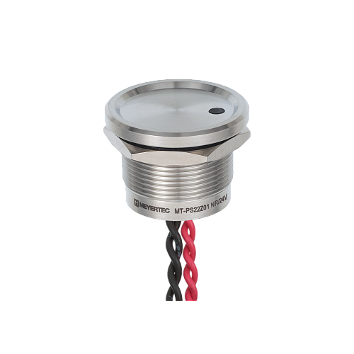 MT-PS22Z01NR Пьезокнопка, Ø22 мм, подсветка точкой (-/красная), NC, возврат, 24В AC/DC, IP68 MT-PS22Z01NR Пьезокнопка, Ø22 мм, подсветка точкой (-/красная), NC, возврат, 24В AC/DC, IP68