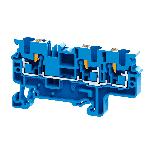 KEAZ Клемма с 3-мя контактами push-in OptiClip СP-4-TRIPLET-I-BU-синий KEAZ Клемма с 3-мя контактами push-in OptiClip СP-4-TRIPLET-I-BU-синий