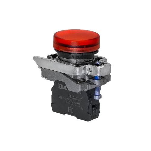 MTB4-BV743 Лампа сигнальная красная, 220V AС/DC, IP65, металл MTB4-BV743 Лампа сигнальная красная, 220V AС/DC, IP65, металл