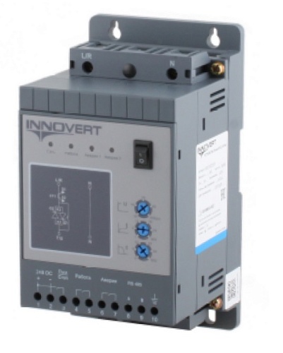 Устройство плавного пуска INNOVERT SSD153A43E, (15кВт х 380В), 30,0 А, Напряжение управления питания 220В Устройство плавного пуска INNOVERT SSD153A43E, (15кВт х 380В), 30,0 А, Напряжение управления питания 220В