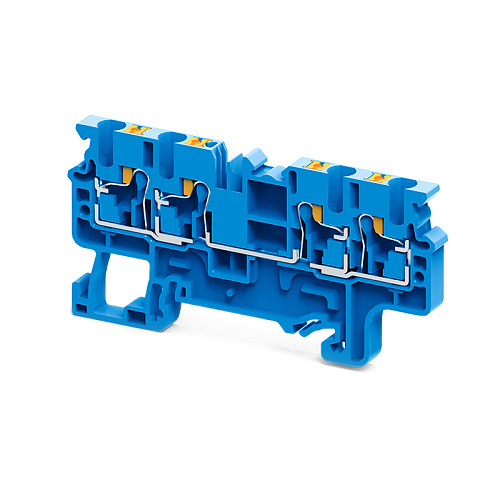 KEAZ Клемма с 4-мя контактами push-in OptiClip СP-2,5-QUATTRO-(0,2-2,5)-I-BU-синий KEAZ Клемма с 4-мя контактами push-in OptiClip СP-2,5-QUATTRO-(0,2-2,5)-I-BU-синий