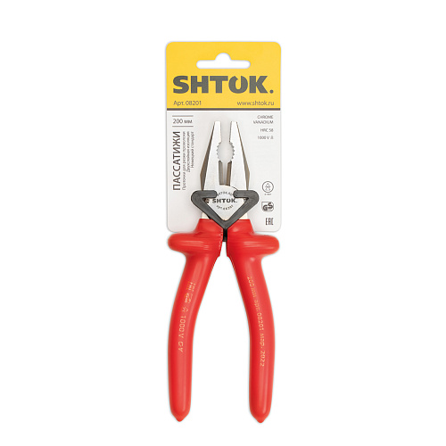 KEAZ Пассатижи диэлектрические 1000В 200 мм, SHTOK. 08201 KEAZ Пассатижи диэлектрические 1000В 200 мм, SHTOK. 08201
